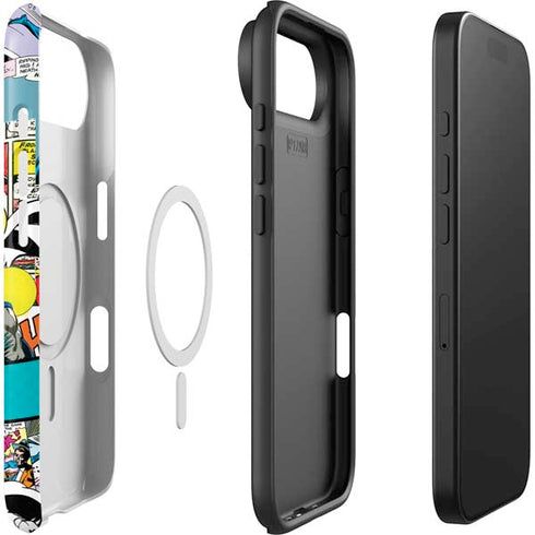 DC Comics Batman Vintage Pose Collage Art iPhone 17 Air Magsafe Impact Case