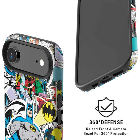 DC Comics Batman Vintage Pose Collage Art iPhone 17 Air Magsafe Impact Case