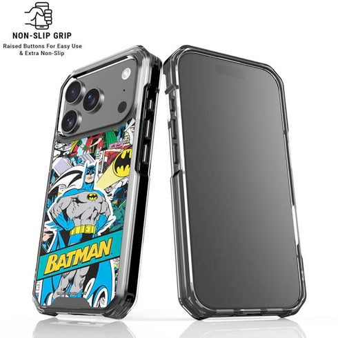 DC Comics Batman Vintage Pose Collage Art iPhone 17 Pro Max MagSafe Case