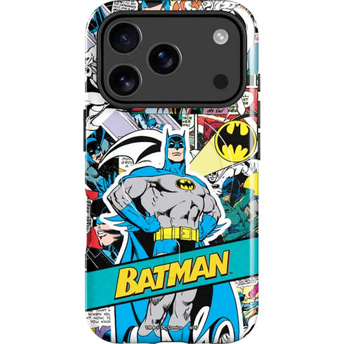 DC Comics Batman Vintage Pose Collage Art iPhone 17 Pro Max Magsafe Impact Case