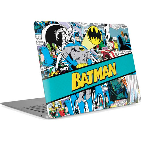 DC Comics Batman Vintage Pose Collage Art Apple MacBook Air Skin