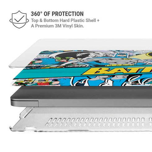 DC Comics Batman Vintage Pose Collage Art MacBook Pro 14in (2021-24) Case plus Skin