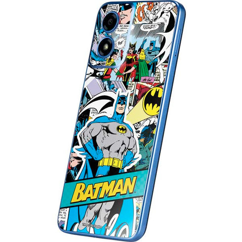 DC Comics Batman Vintage Pose Collage Art Moto G Play 4G (2024) Skin