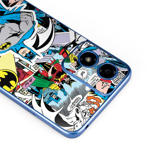 DC Comics Batman Vintage Pose Collage Art Moto G Play 4G (2024) Skin