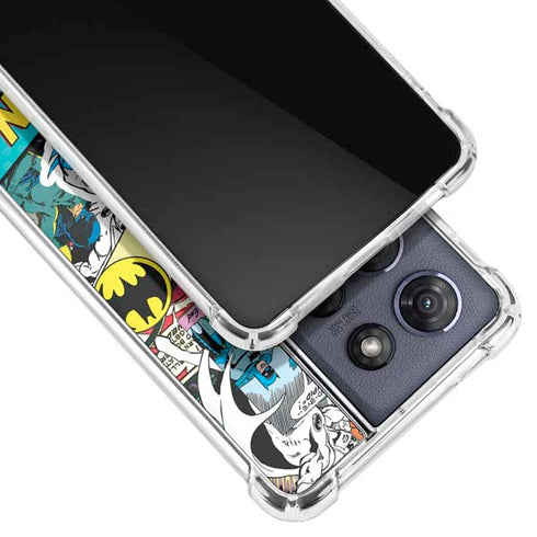 DC Comics Batman Vintage Pose Collage Art Moto G Play 5G (2025) Clear Case