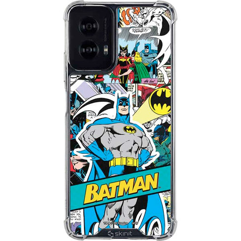 DC Comics Batman Vintage Pose Collage Art Moto G Power 5G (2024) Clear Case