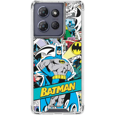 DC Comics Batman Vintage Pose Collage Art Moto G Power 5G (2025) Clear Case