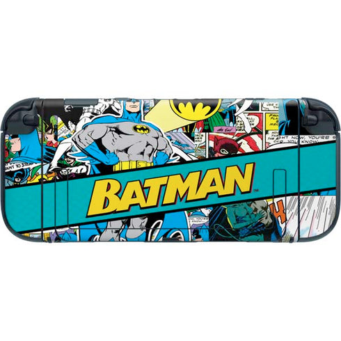 DC Comics Batman Vintage Pose Collage Art Nintendo Switch 2 (2025) with Joy-Con Skin