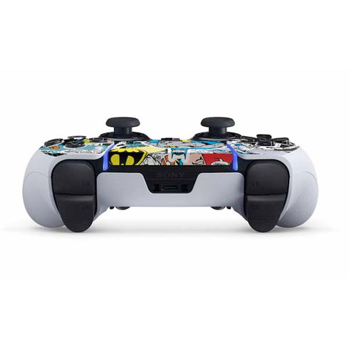 DC Comics Batman Vintage Pose Collage Art PS5 DualSense Edge Pro Controller Skin