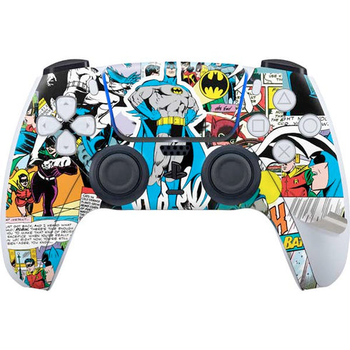 DC Comics Batman Vintage Pose Collage Art PS5 Pro Bundle Skin