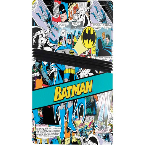 DC Comics Batman Vintage Pose Collage Art PS5 Pro Console Skin