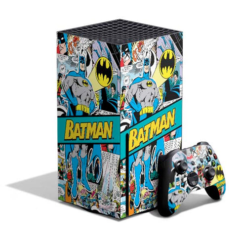 DC Comics Batman Vintage Pose Collage Art Xbox Series X Bundle Skin