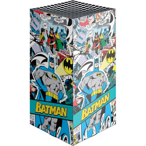 DC Comics Batman Vintage Pose Collage Art XBox Series X Digital Edition Console Skin