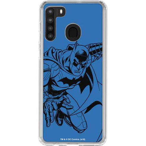 DC Comics Batman Comic Pop Galaxy A21 Clear Case