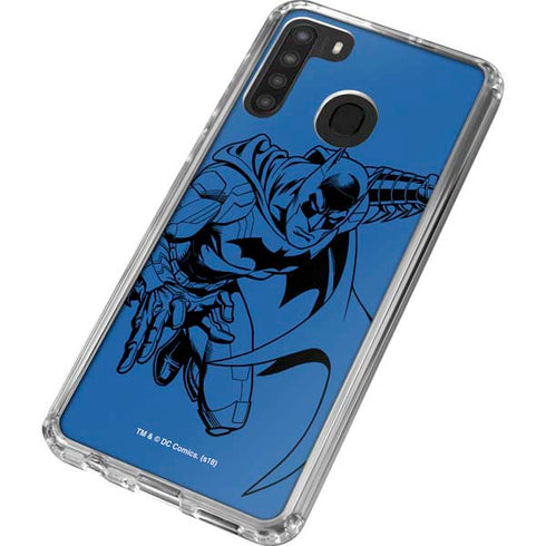 DC Comics Batman Comic Pop Galaxy A21 Clear Case