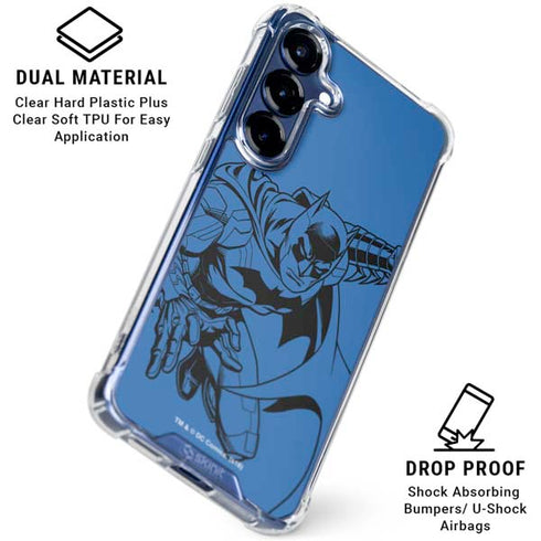 DC Comics Batman Comic Pop Galaxy S25 Plus Clear Case
