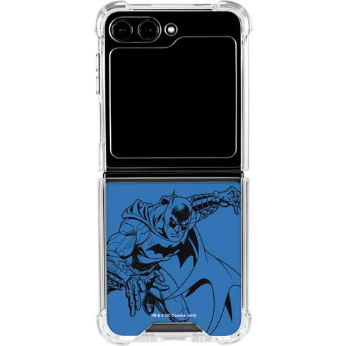 DC Comics Batman Comic Pop Galaxy Z Flip6 Clear Case