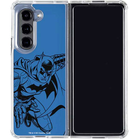 DC Comics Batman Comic Pop Galaxy Z Fold5 5G Clear Case