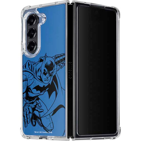 DC Comics Batman Comic Pop Galaxy Z Fold5 5G Clear Case