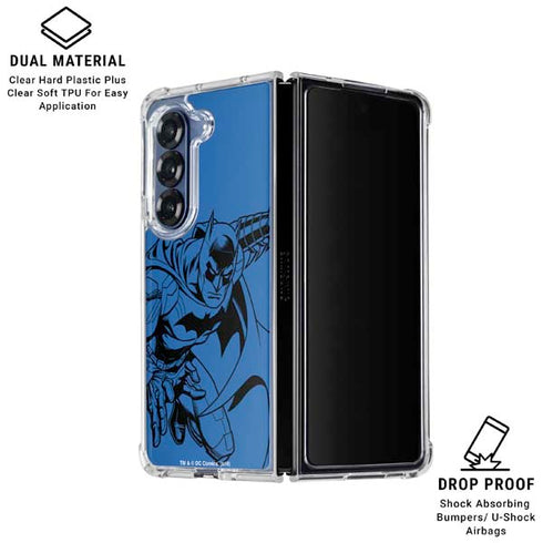DC Comics Batman Comic Pop Galaxy Z Fold6 Clear Case