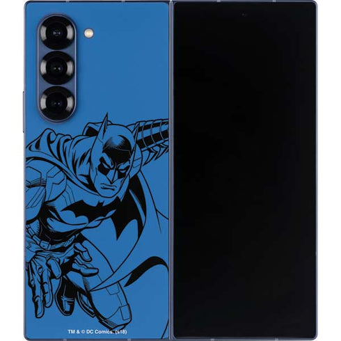 DC Comics Batman Comic Pop Galaxy Z Fold6 Skin