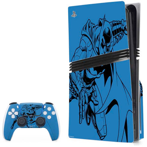 DC Comics Batman Comic Pop PS5 Pro Disk Bundle Skin