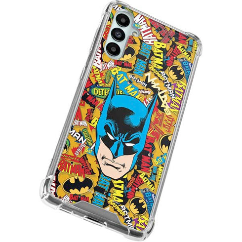 DC Comics Batman Mask Vintage Pattern Gabb Phone 4 Clear Case