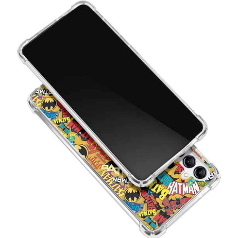 DC Comics Batman Mask Vintage Pattern Gabb Phone 4 Clear Case