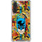 DC Comics Batman Mask Vintage Pattern Galaxy A17 Clear Case