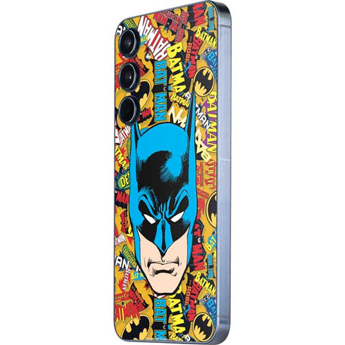 DC Comics Batman Mask Vintage Pattern Galaxy A35 5G Skin