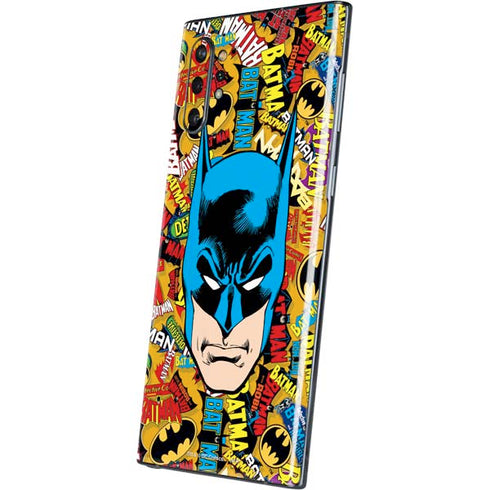DC Comics Batman Mask Vintage Pattern Galaxy Note 10 Plus Skin