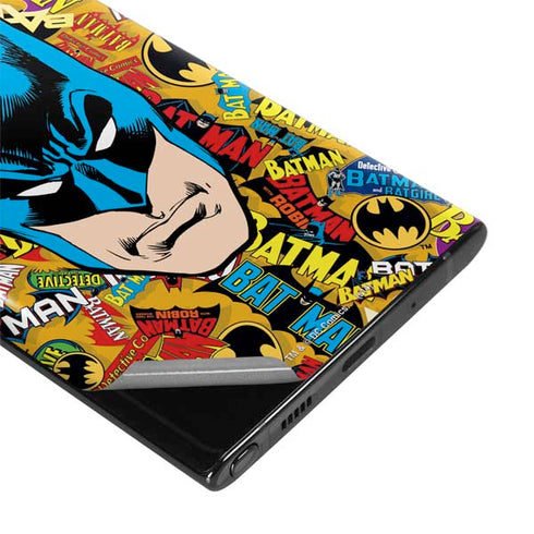 DC Comics Batman Mask Vintage Pattern Galaxy Note 10 Plus Skin