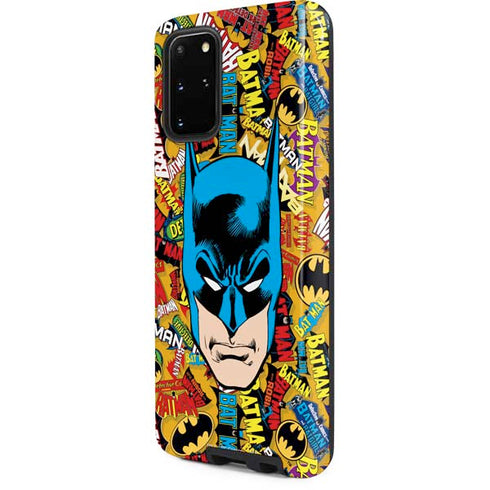 DC Comics Batman Mask Vintage Pattern Galaxy S20 Plus Pro Case