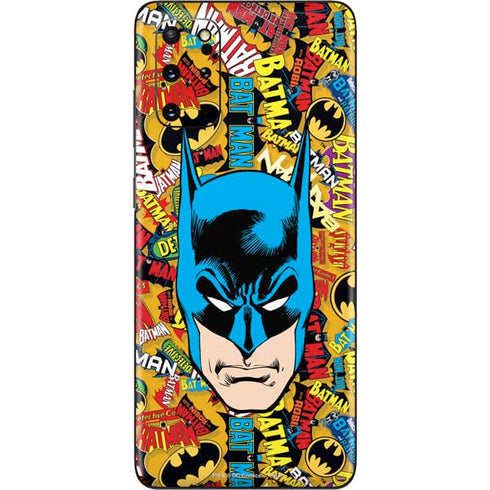 DC Comics Batman Mask Vintage Pattern Galaxy S20 Plus Skin