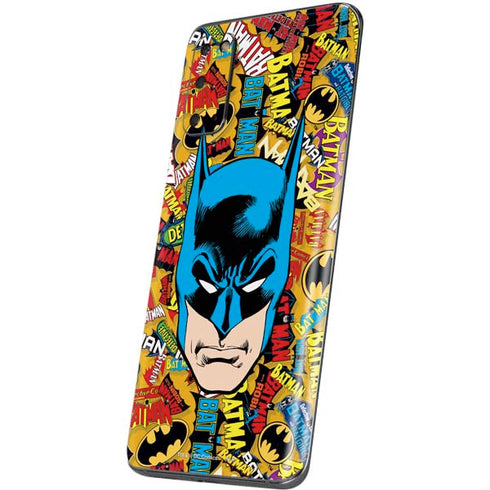 DC Comics Batman Mask Vintage Pattern Galaxy S20 Skin
