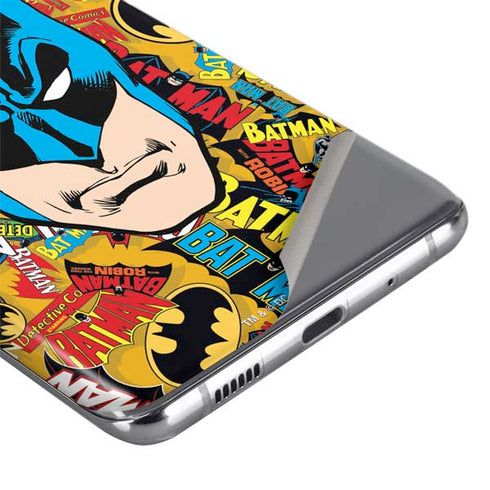 DC Comics Batman Mask Vintage Pattern Galaxy S20 Skin