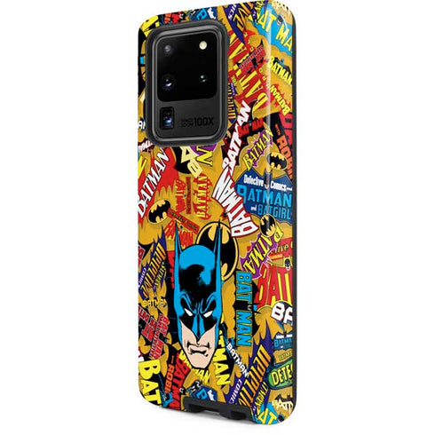 DC Comics Batman Mask Vintage Pattern Galaxy S20 Ultra 5G Pro Case