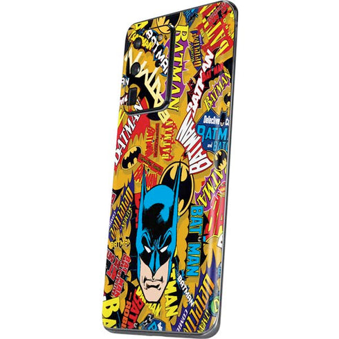 DC Comics Batman Mask Vintage Pattern Galaxy S20 Ultra 5G Skin