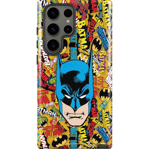 DC Comics Batman Mask Vintage Pattern Galaxy S23 Ultra Pro Case