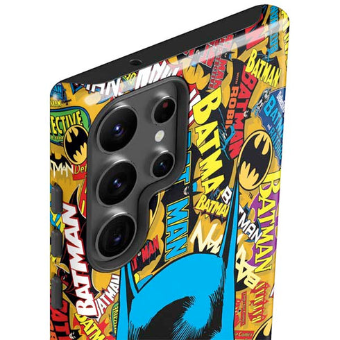 DC Comics Batman Mask Vintage Pattern Galaxy S23 Ultra Pro Case