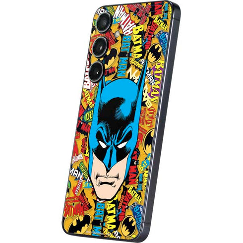 DC Comics Batman Mask Vintage Pattern Galaxy S24 Plus Skin