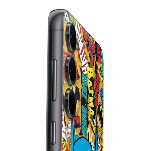 DC Comics Batman Mask Vintage Pattern Galaxy S24 Skin
