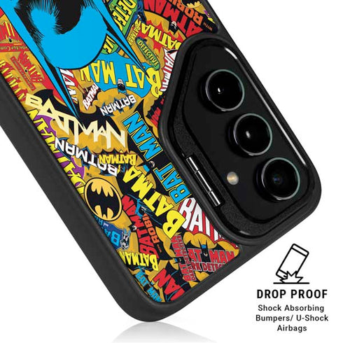 DC Comics Batman Mask Vintage Pattern Galaxy S26 Ultra Kickstand Case