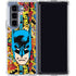 DC Comics Batman Mask Vintage Pattern Galaxy Z Fold5 5G Clear Case