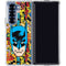DC Comics Batman Mask Vintage Pattern Galaxy Z Fold6 Clear Case