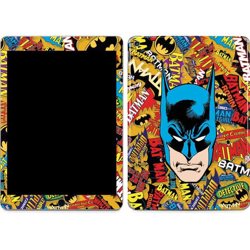 DC Comics Batman Mask Vintage Pattern iPad Skins