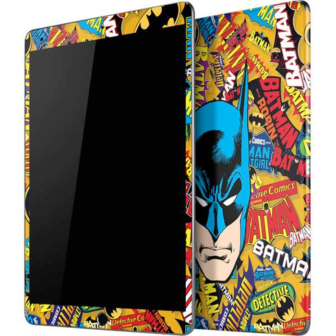 DC Comics Batman Mask Vintage Pattern iPad Skins