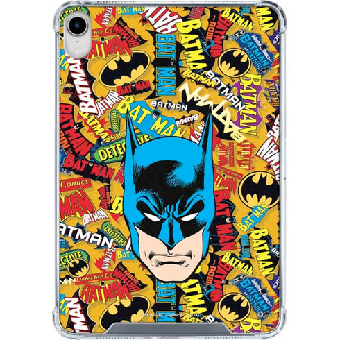 DC Comics Batman Mask Vintage Pattern iPad 11th Gen (2025) Clear Case
