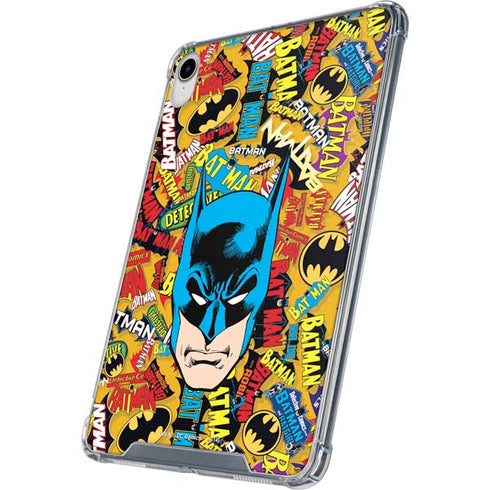 DC Comics Batman Mask Vintage Pattern iPad 11th Gen (2025) Clear Case