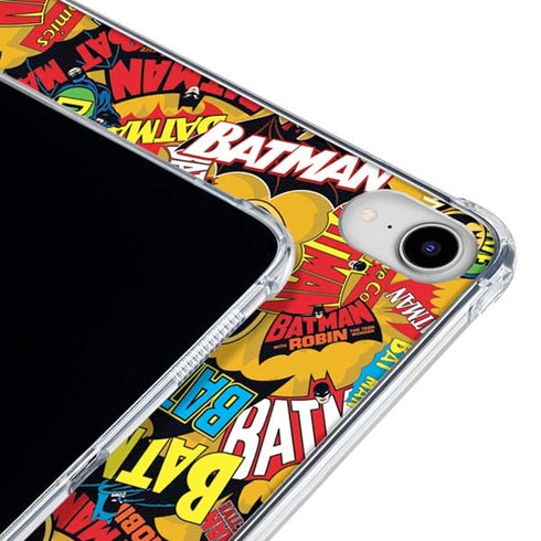 DC Comics Batman Mask Vintage Pattern iPad 11th Gen (2025) Clear Case